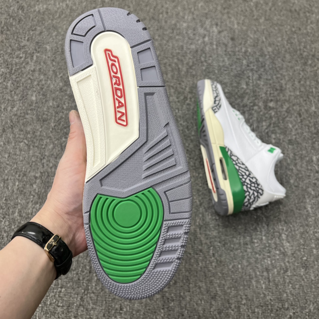 Jordan 3 Retro Lucky Green (Women's) - vstockx