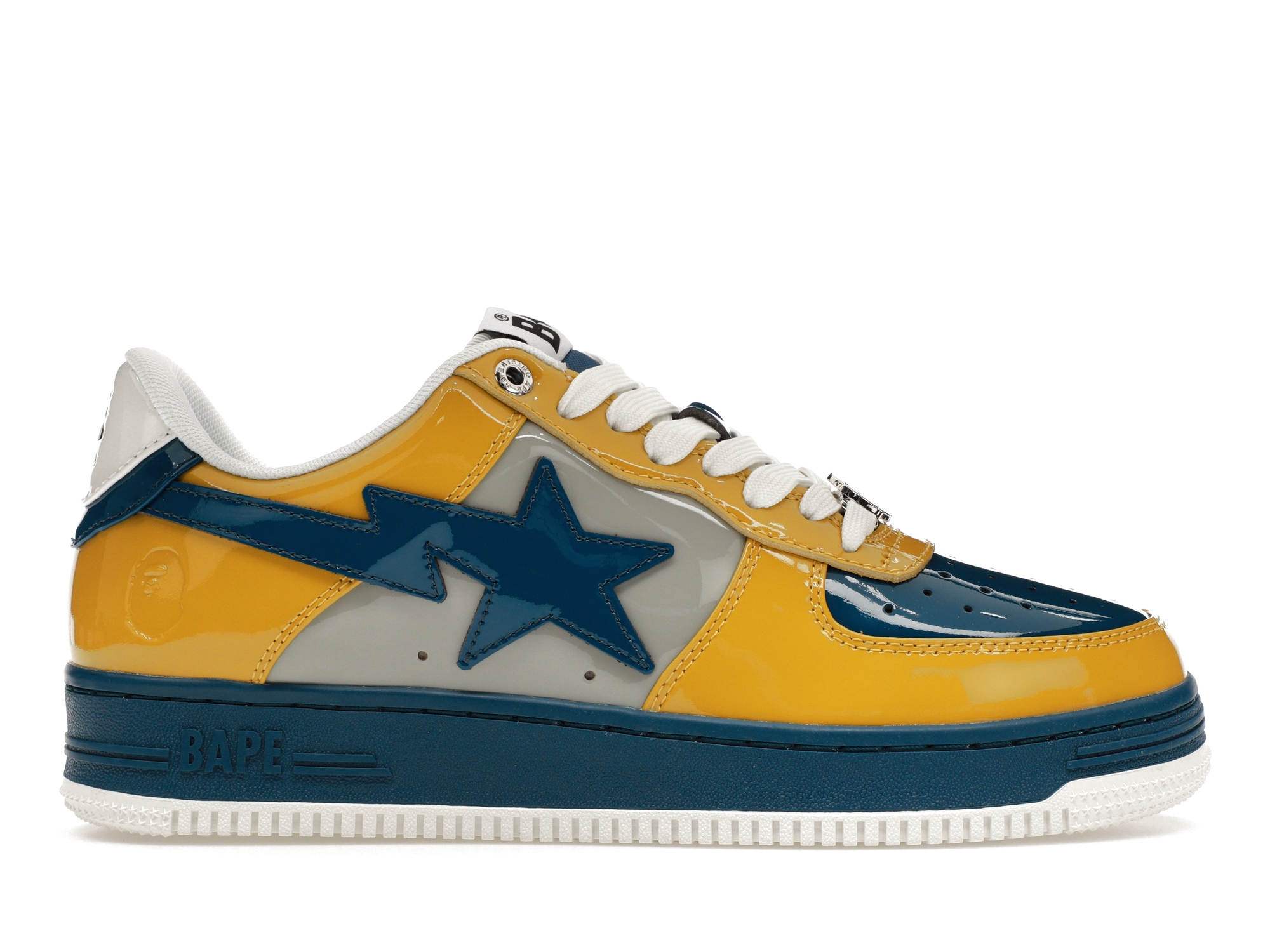 A Bathing Ape Bape Sta Nostalgic Blue Yellow - vstockx