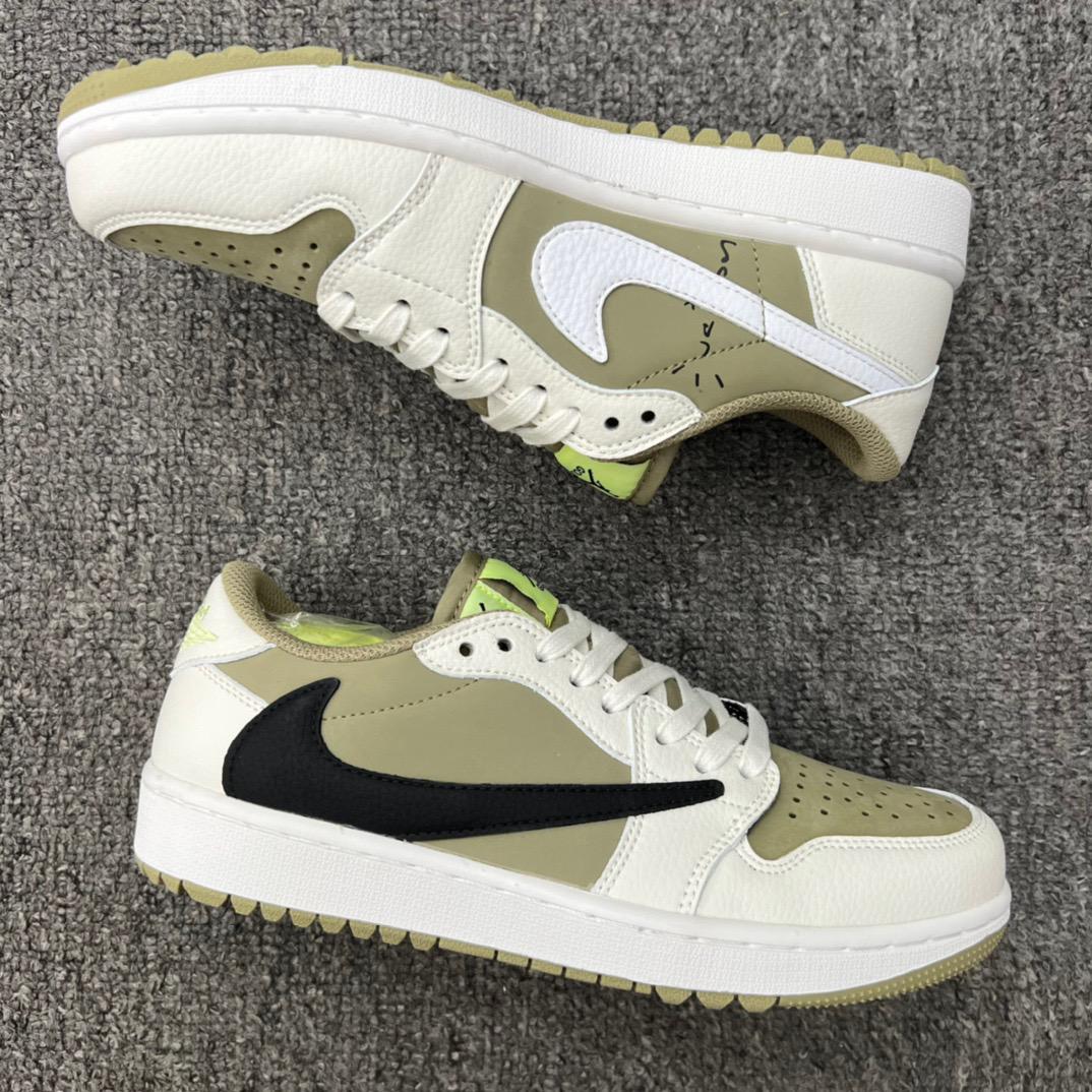 Jordan 1 Retro Low Golf Travis Scott Neutral Olive - vstockx