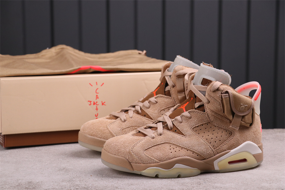 Jordan 6 Retro Travis Scott British Khaki - vstockx