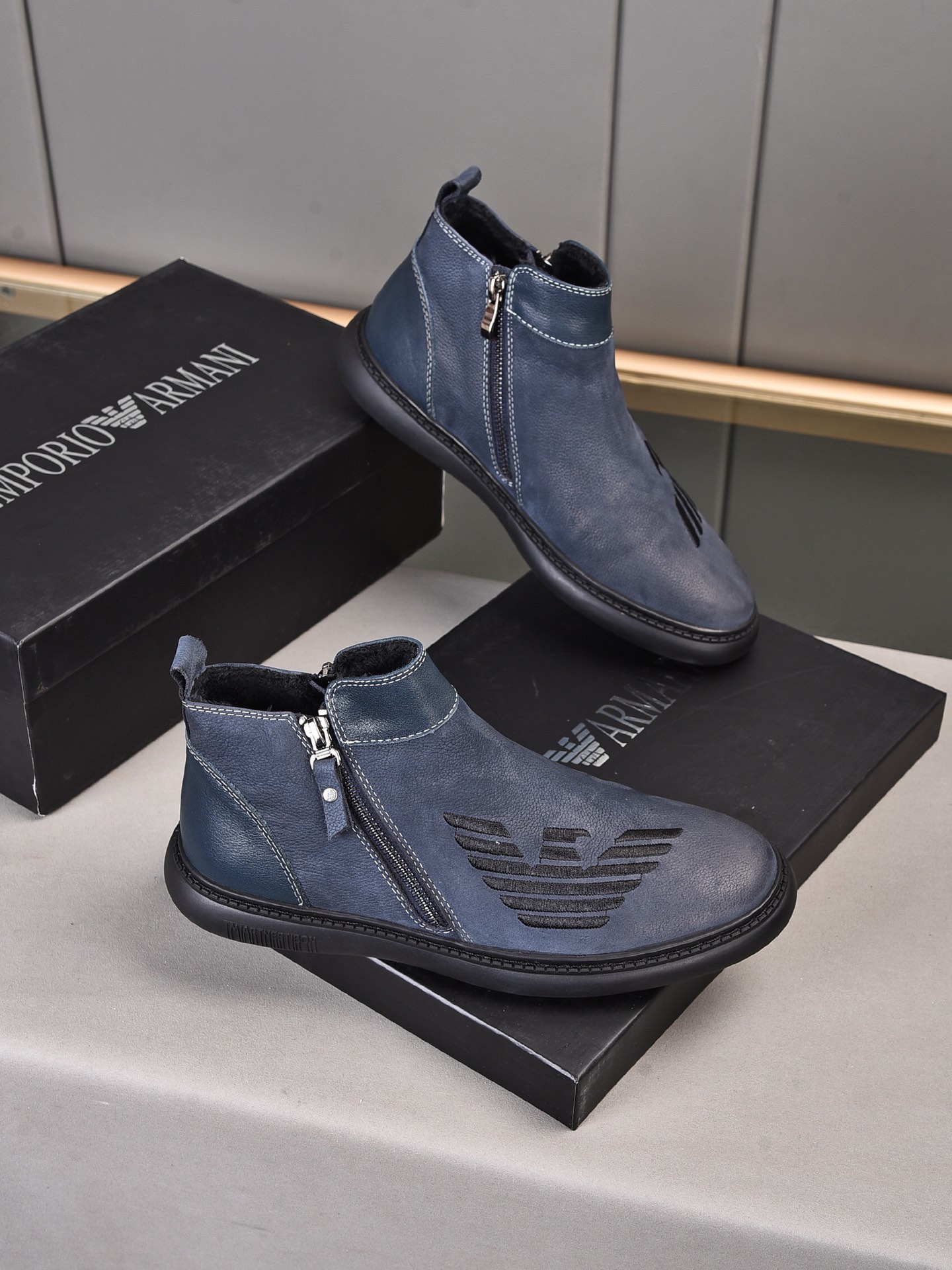Armani High Top Sneaker 2 - vstockx