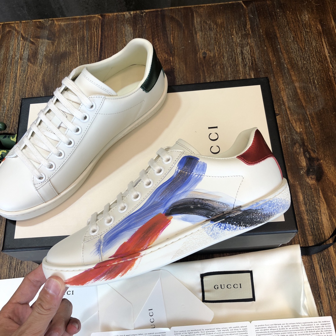 Gucci Ace embroidered sneaker 46 - vstockx
