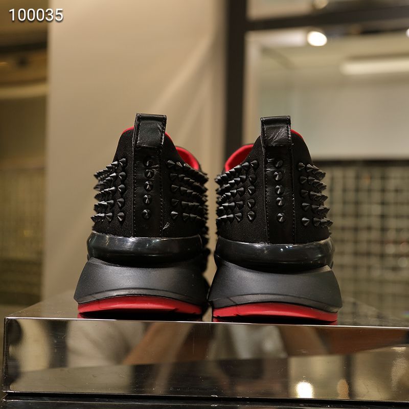 Christian Louboutin Spike Sock Flat Sneakers 7 - vstockx