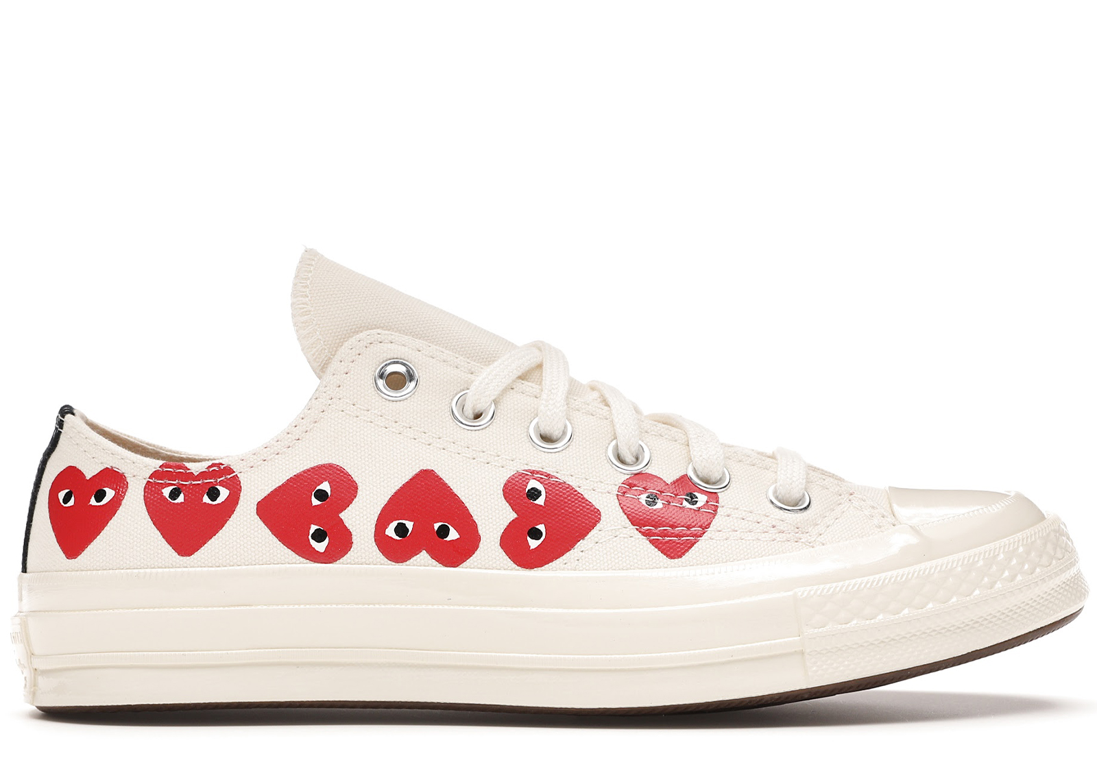 Converse Chuck Taylor All-Star 70s Ox Comme des Garcons Play Multi-Heart White - vstockx