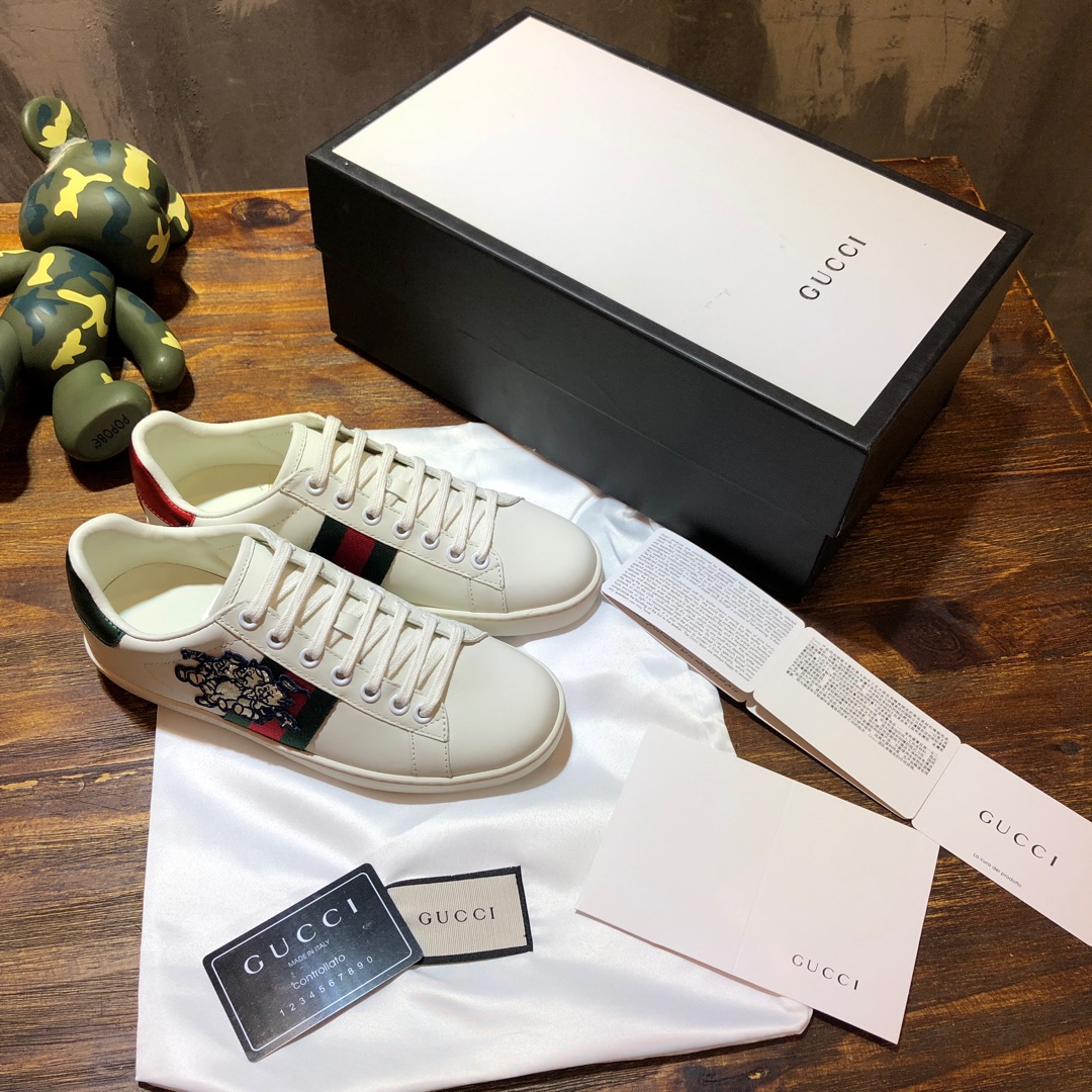Gucci Ace embroidered sneaker 55 - vstockx