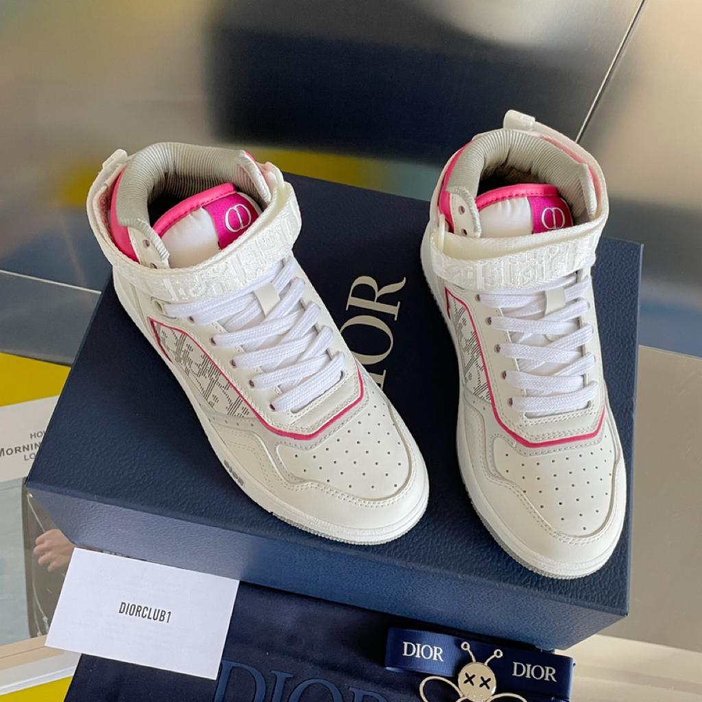 Dior B27 High White Neon Pink - vstockx