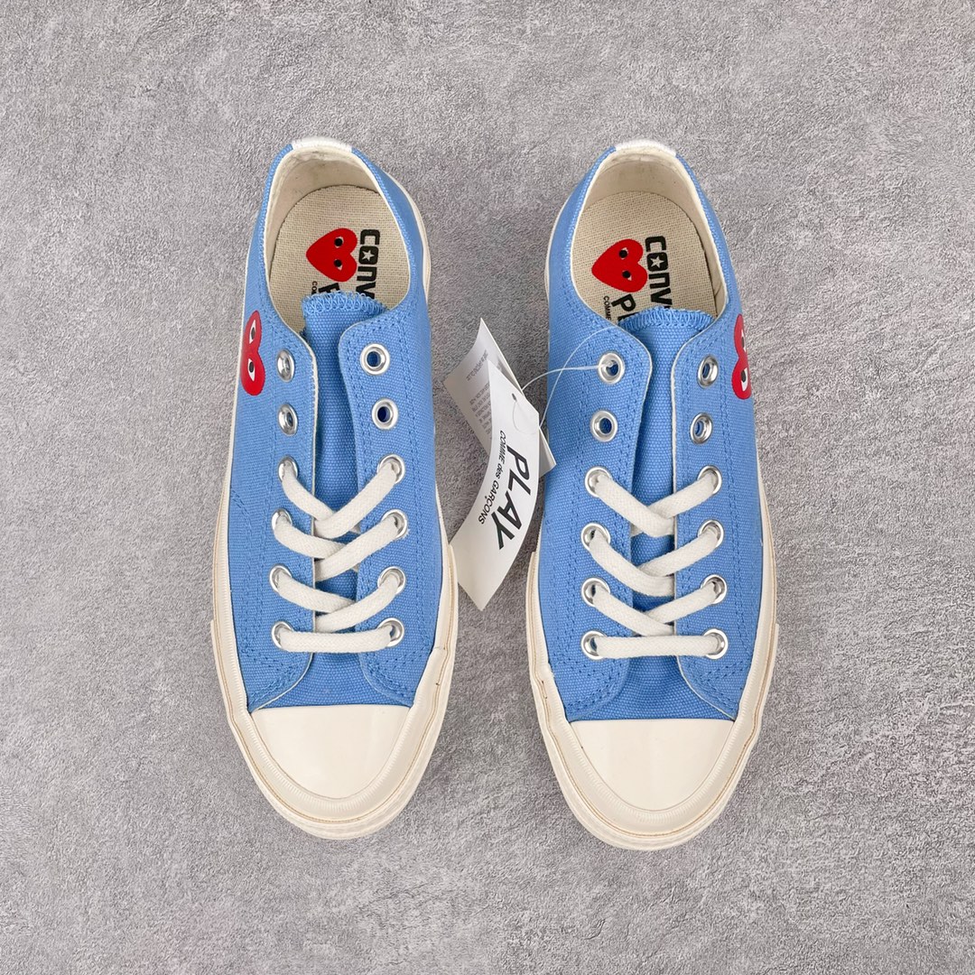 Converse Chuck Taylor All-Star 70s Ox Comme des Garcons Play Bright Blue - vstockx