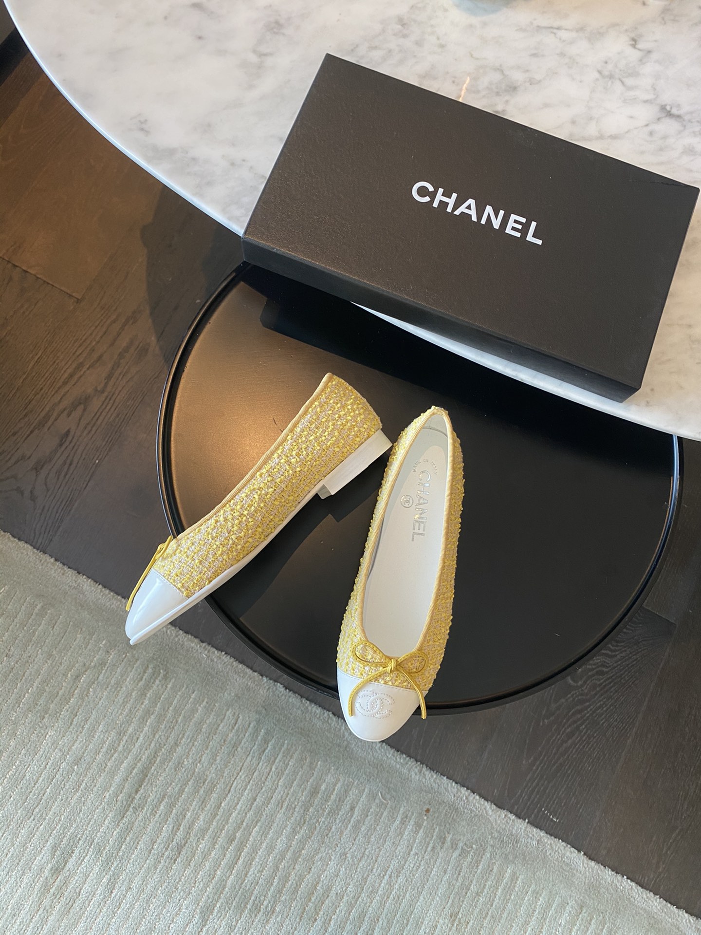 Chanel Ballerinas Fabric & Grosgrain 39 - vstockx