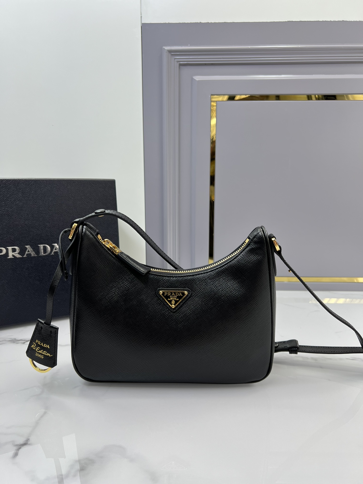 handbags prada Hobo 1BC204 Size:22*18*6cm - vstockx