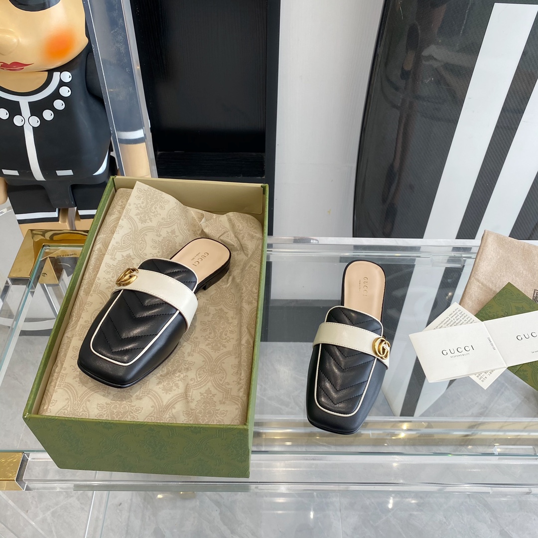 Gucci Leather slipper Women 9 - vstockx