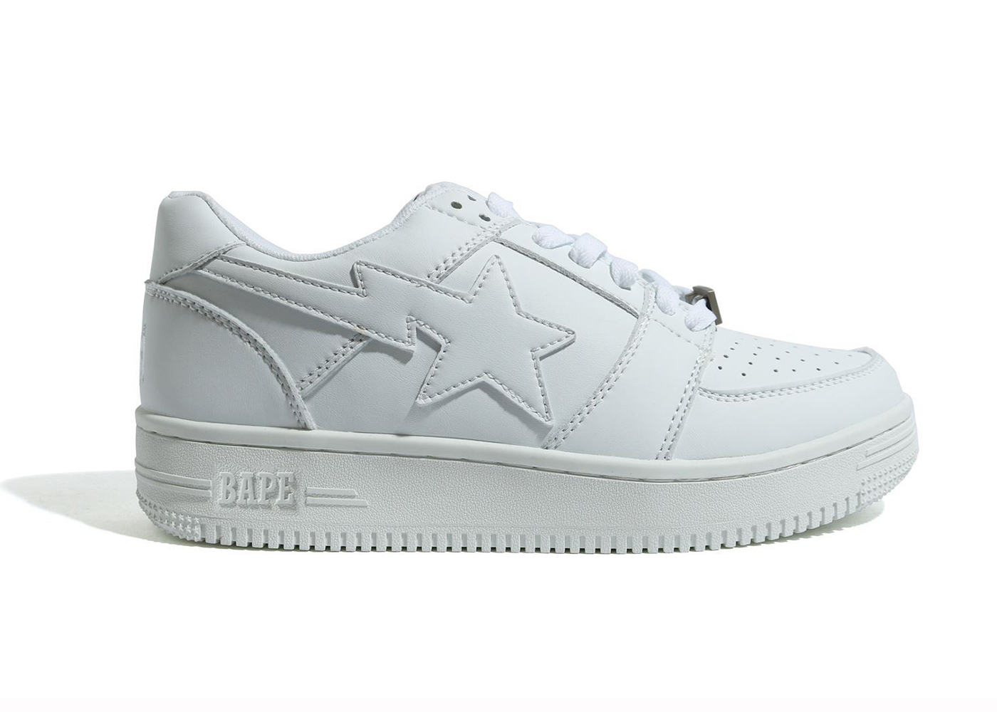 A Bathing Ape Bape Sta Low Triple White - vstockx
