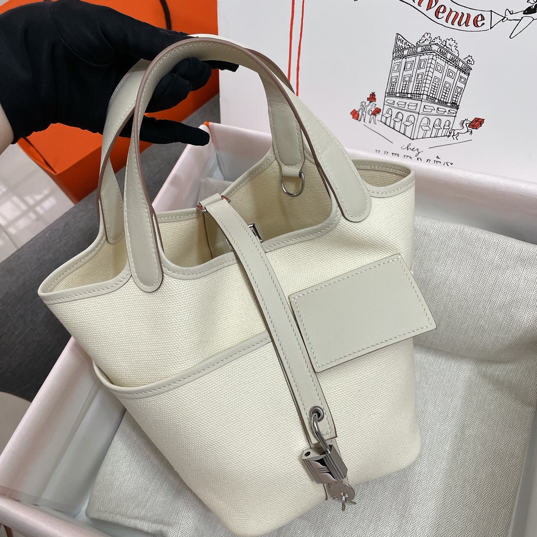 Handbags Hermes cargo picotin size:18 cm - vstockx