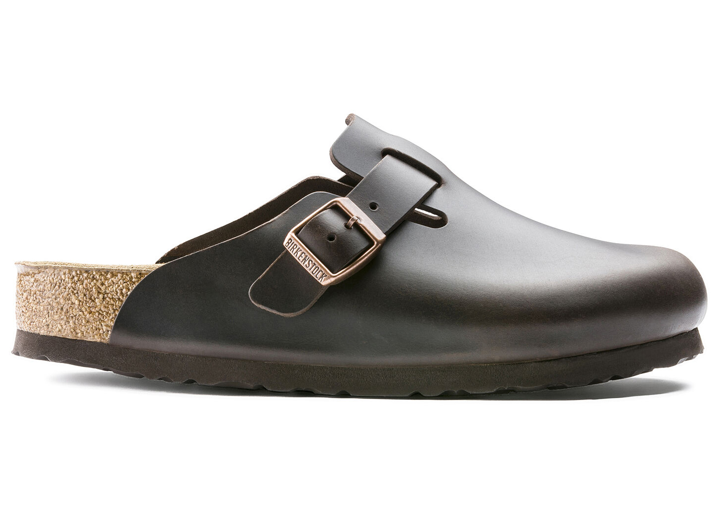 Birkenstock Boston Soft Footbed Smooth Leather Amalfi Testa Di Moro Brown - vstockx