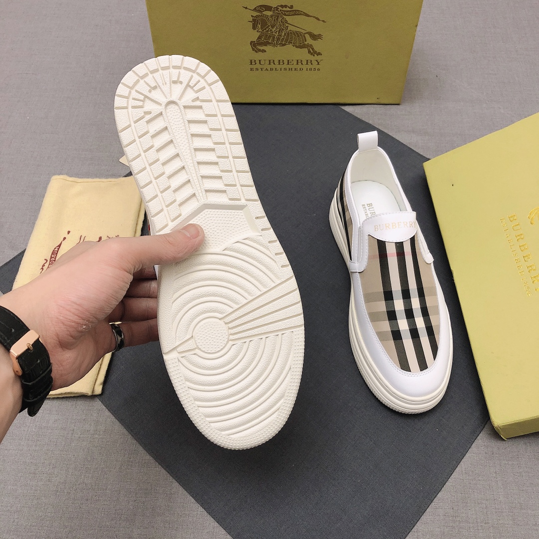 Burberry Perforated Check Sneaker 38 - vstockx