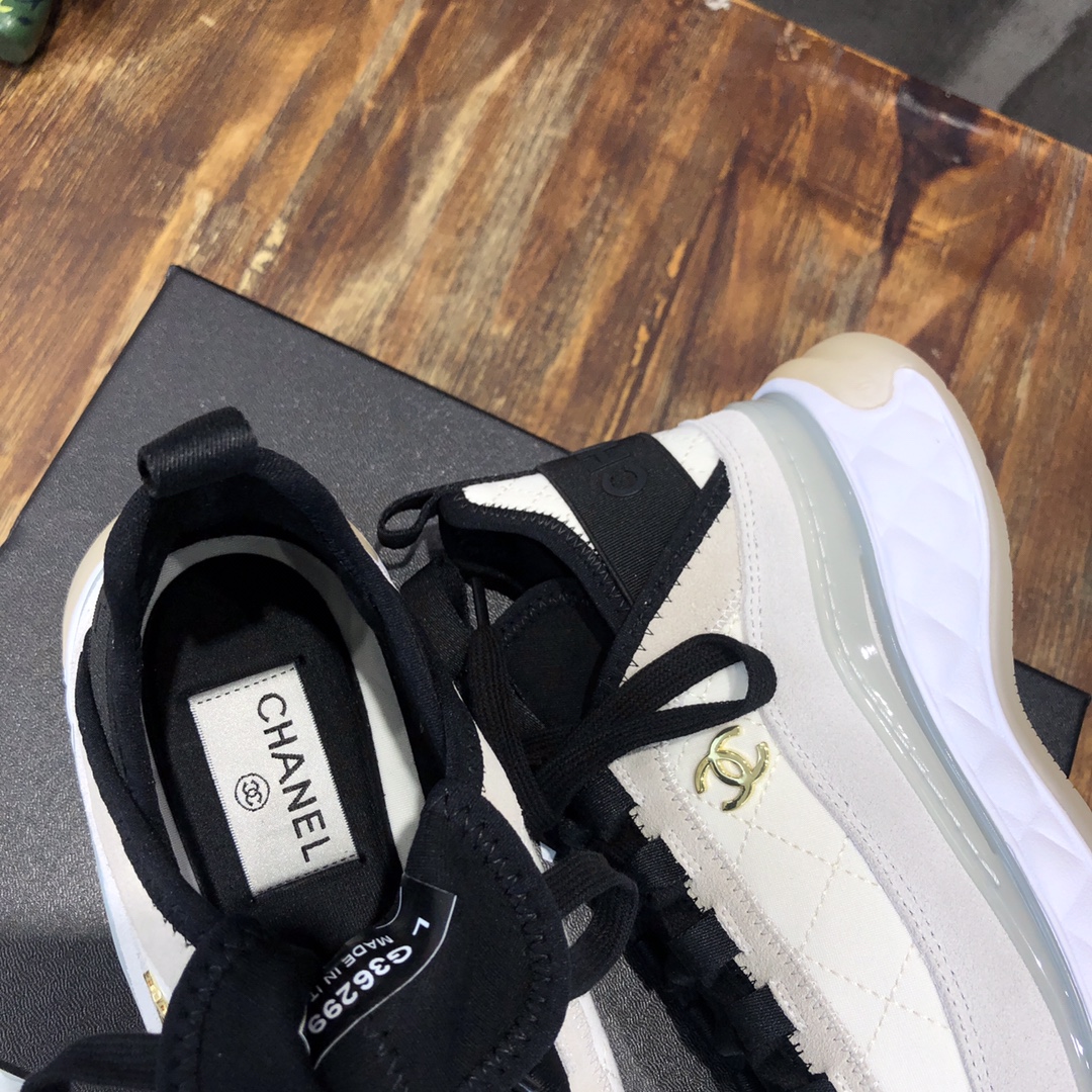 Chanel Fabric & Suede Calfskin Low Top Sneaker 12 - vstockx