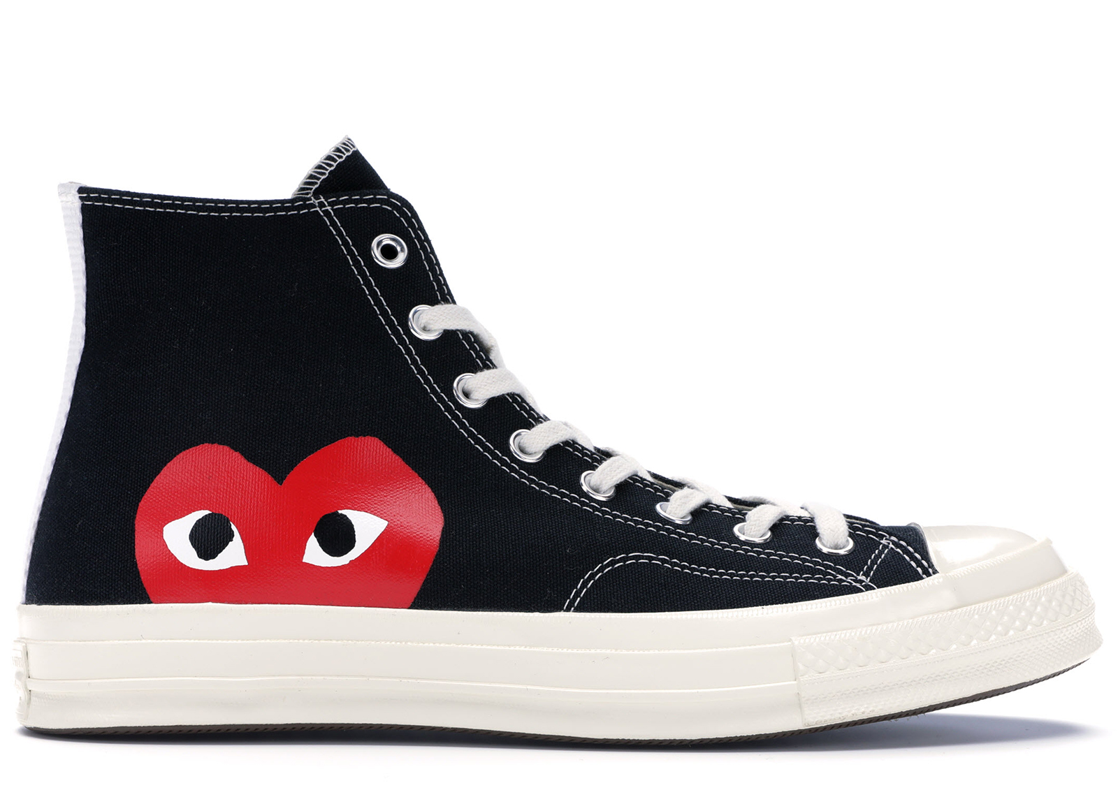 Converse Chuck Taylor All-Star 70s Hi Comme des Garcons PLAY Black - vstockx