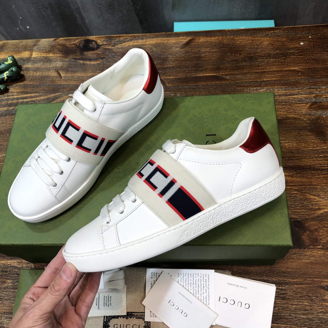 Gucci Ace Stripe Ivory - vstockx