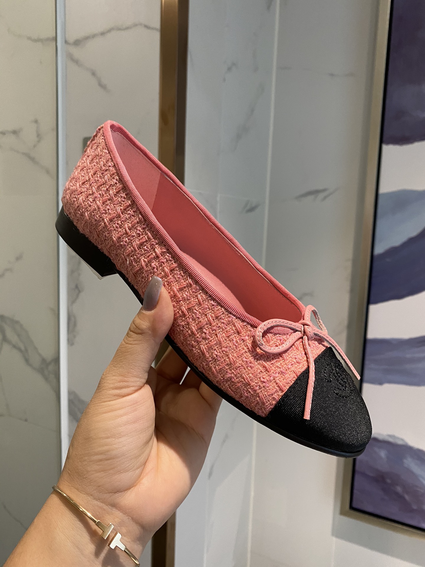 Chanel Ballerinas Fabric & Grosgrain 36 - vstockx