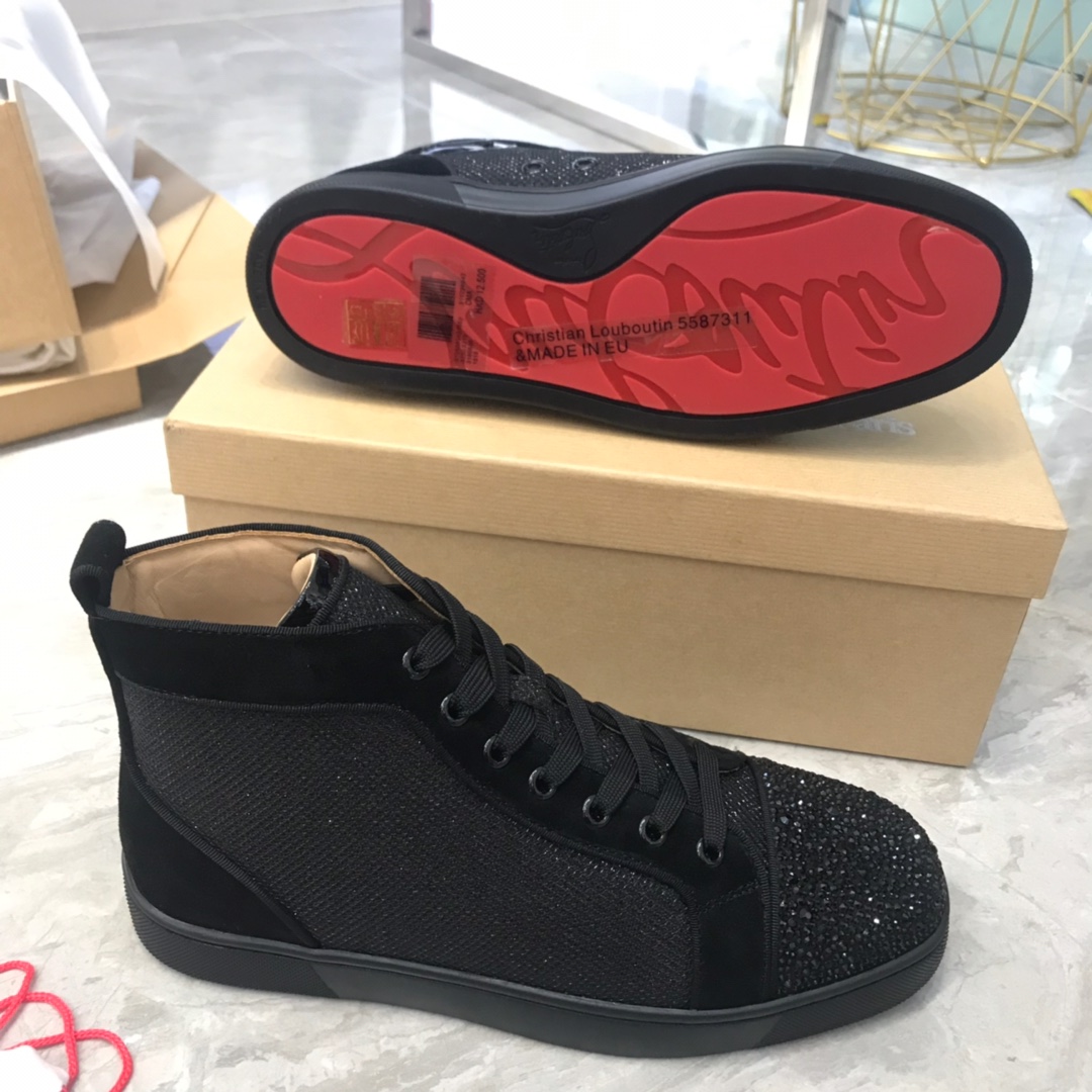 Christian Louboutin Louis Junior Spikes Orlato Flat Sneakers 49 - vstockx