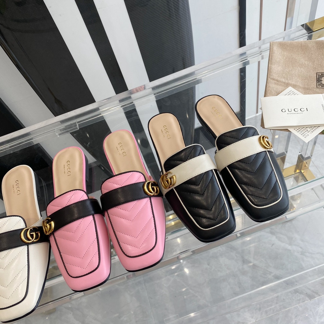 Gucci Leather slipper Women 9 - vstockx