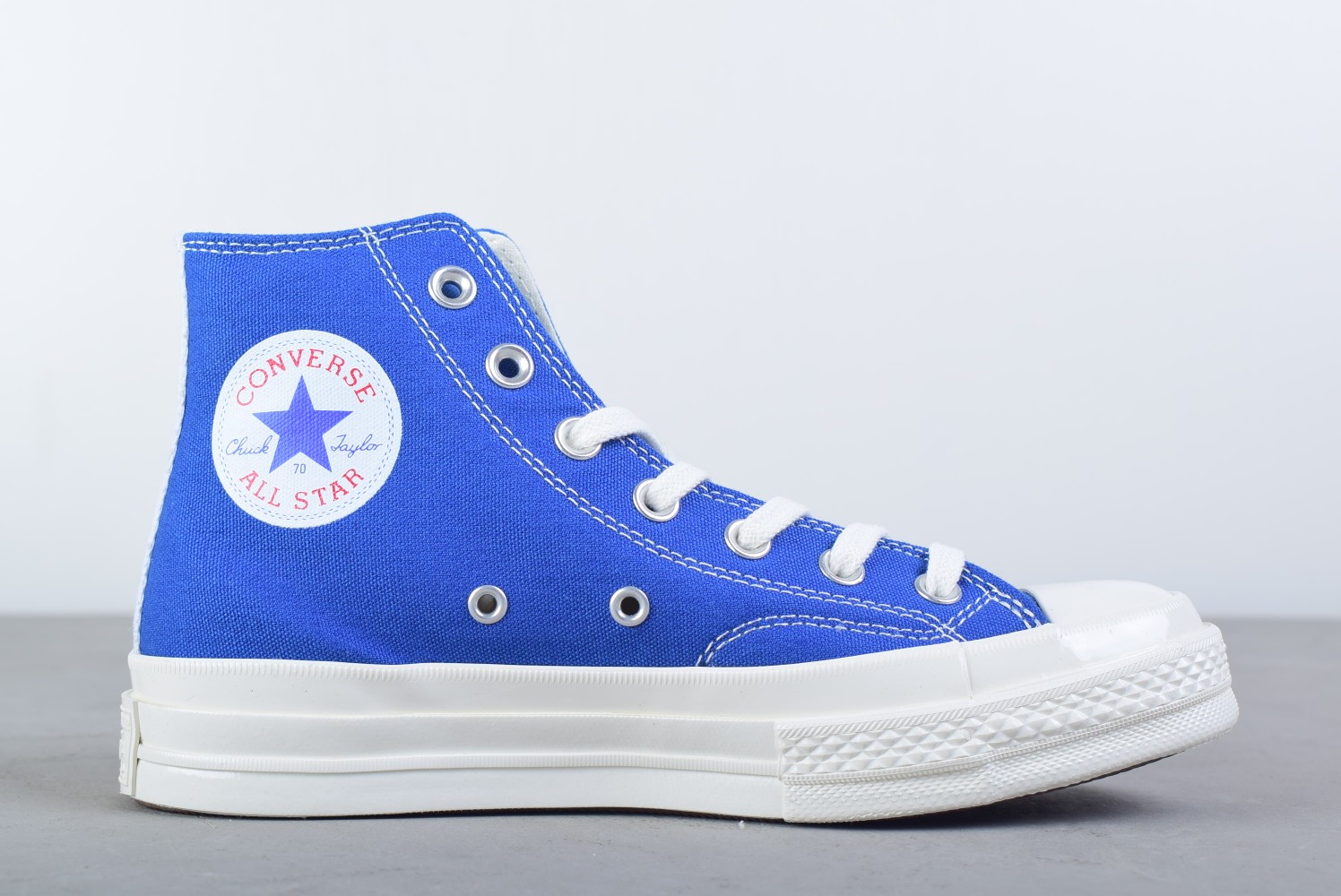 Converse Chuck Taylor All-Star 70s Hi Comme des Garcons PLAY Blue - vstockx
