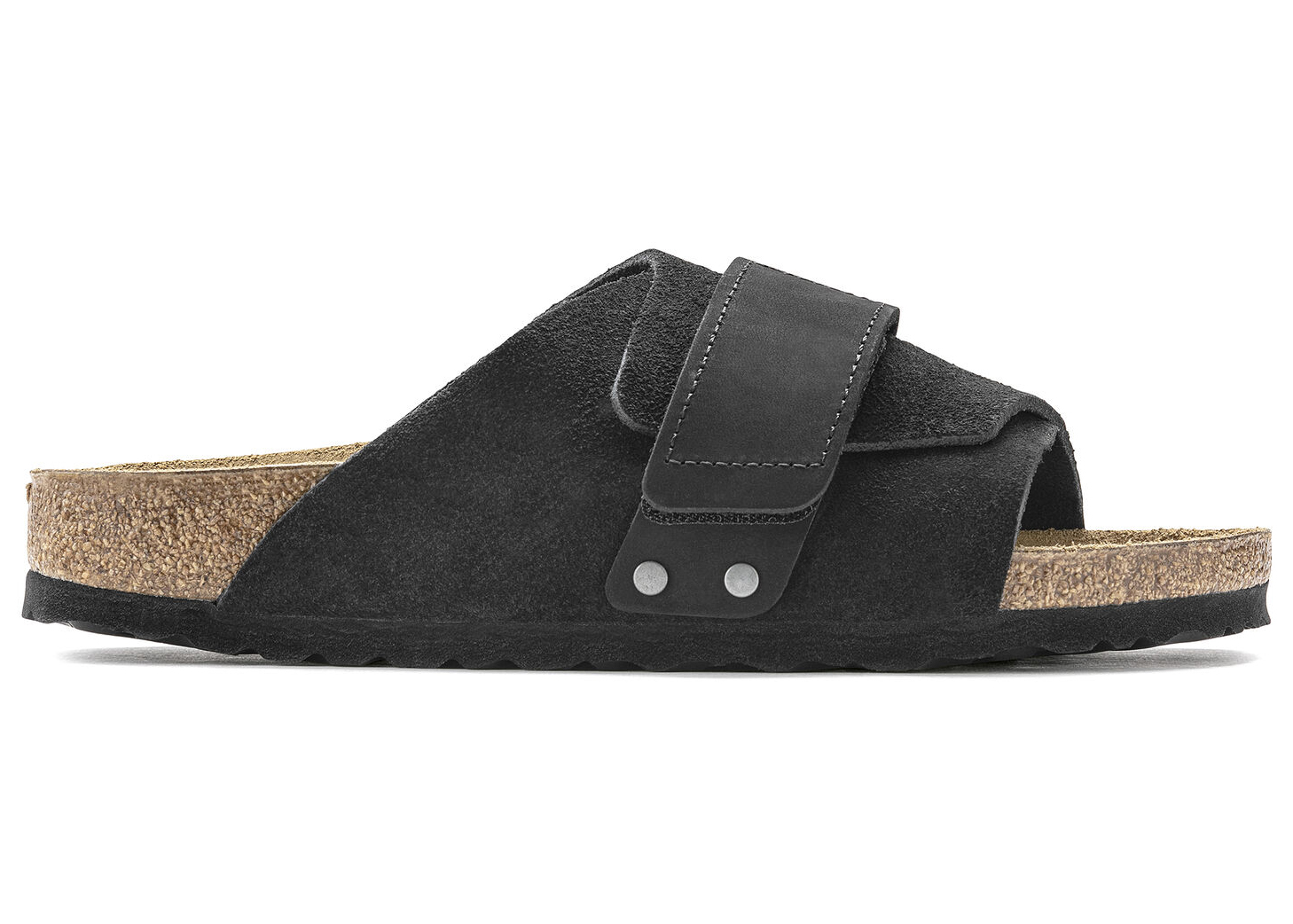 Birkenstock Kyoto Nubuck Suede Black - vstockx