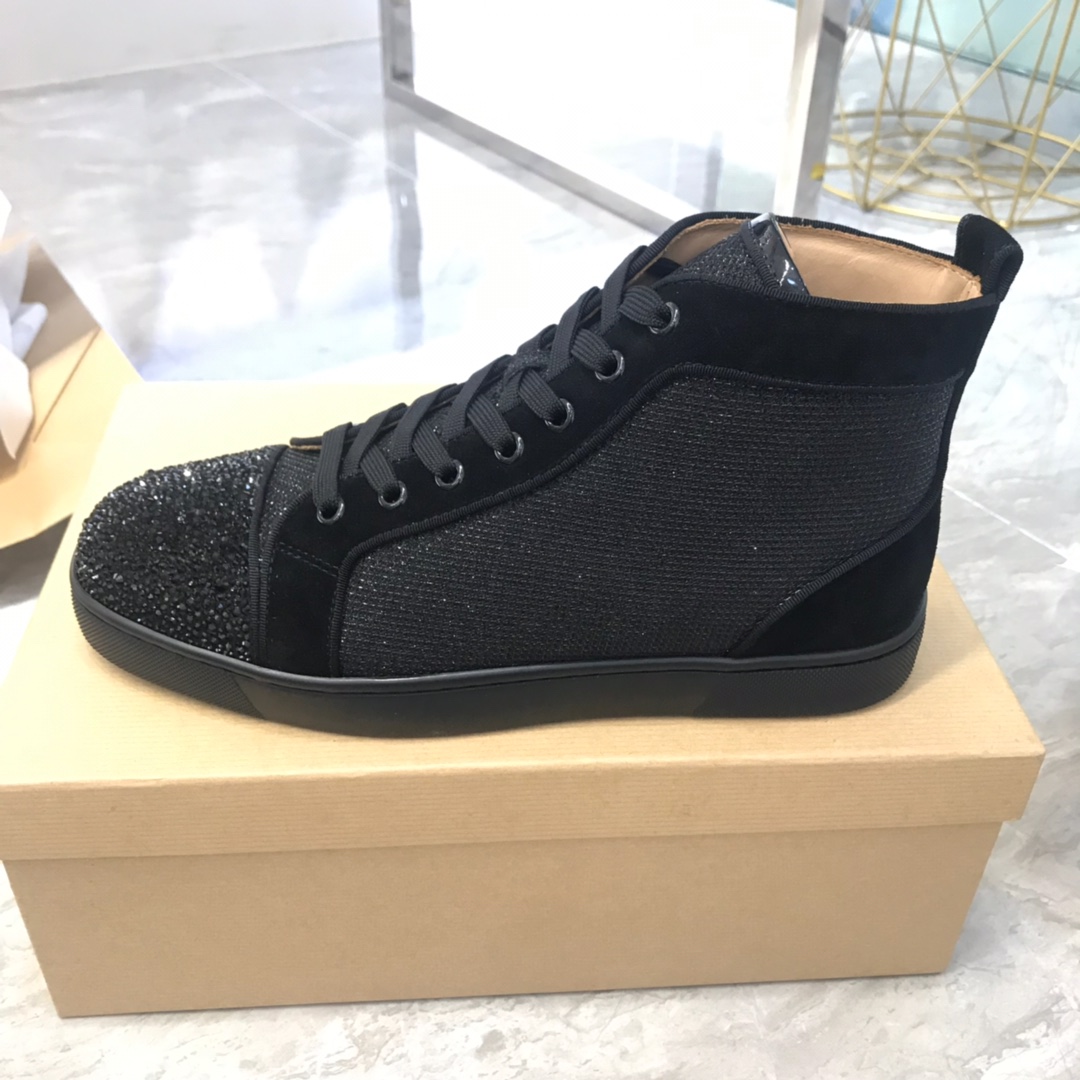 Christian Louboutin Louis Junior Spikes Orlato Flat Sneakers 49 - vstockx