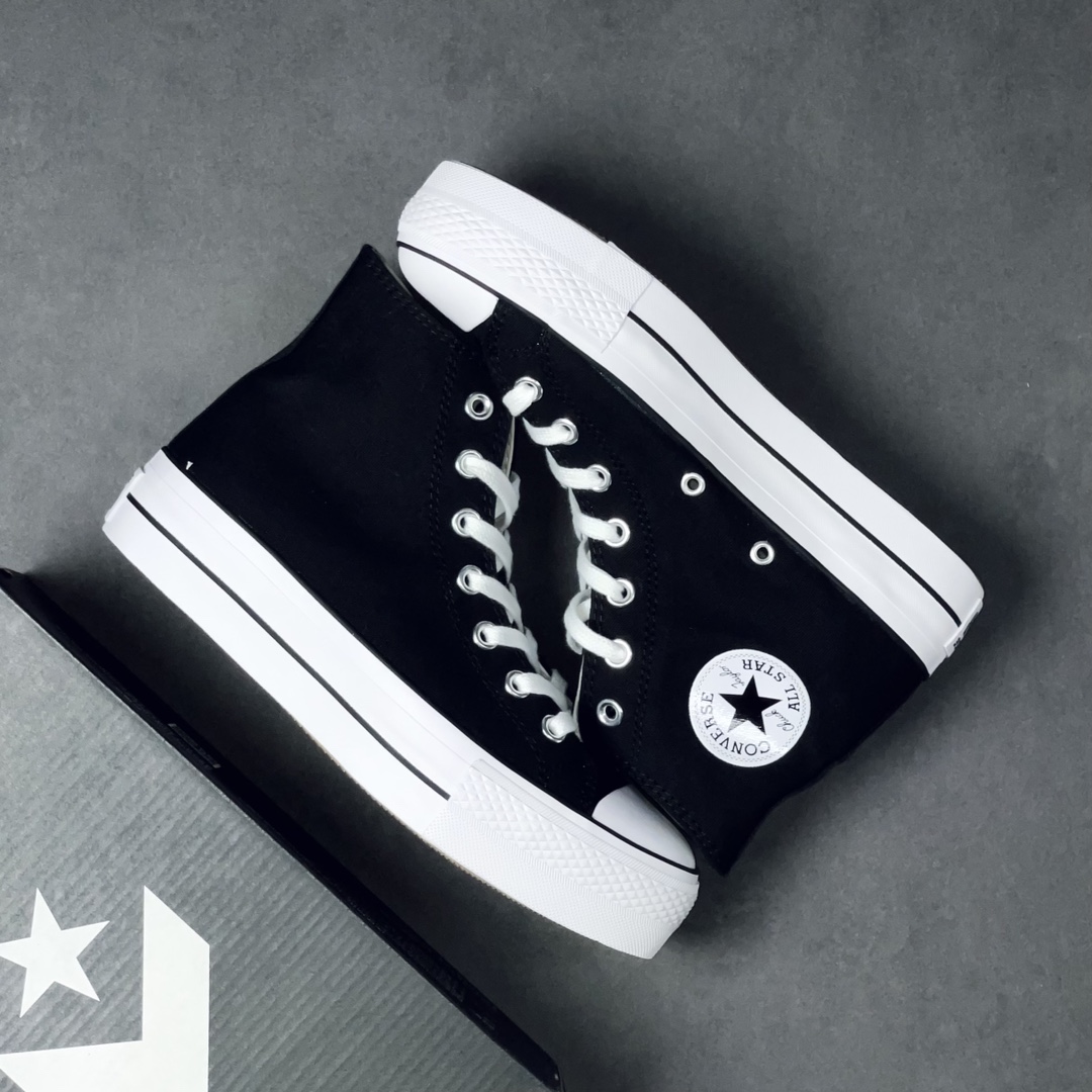 Converse Chuck Taylor All-Star Hi Platform Black White (W) - vstockx
