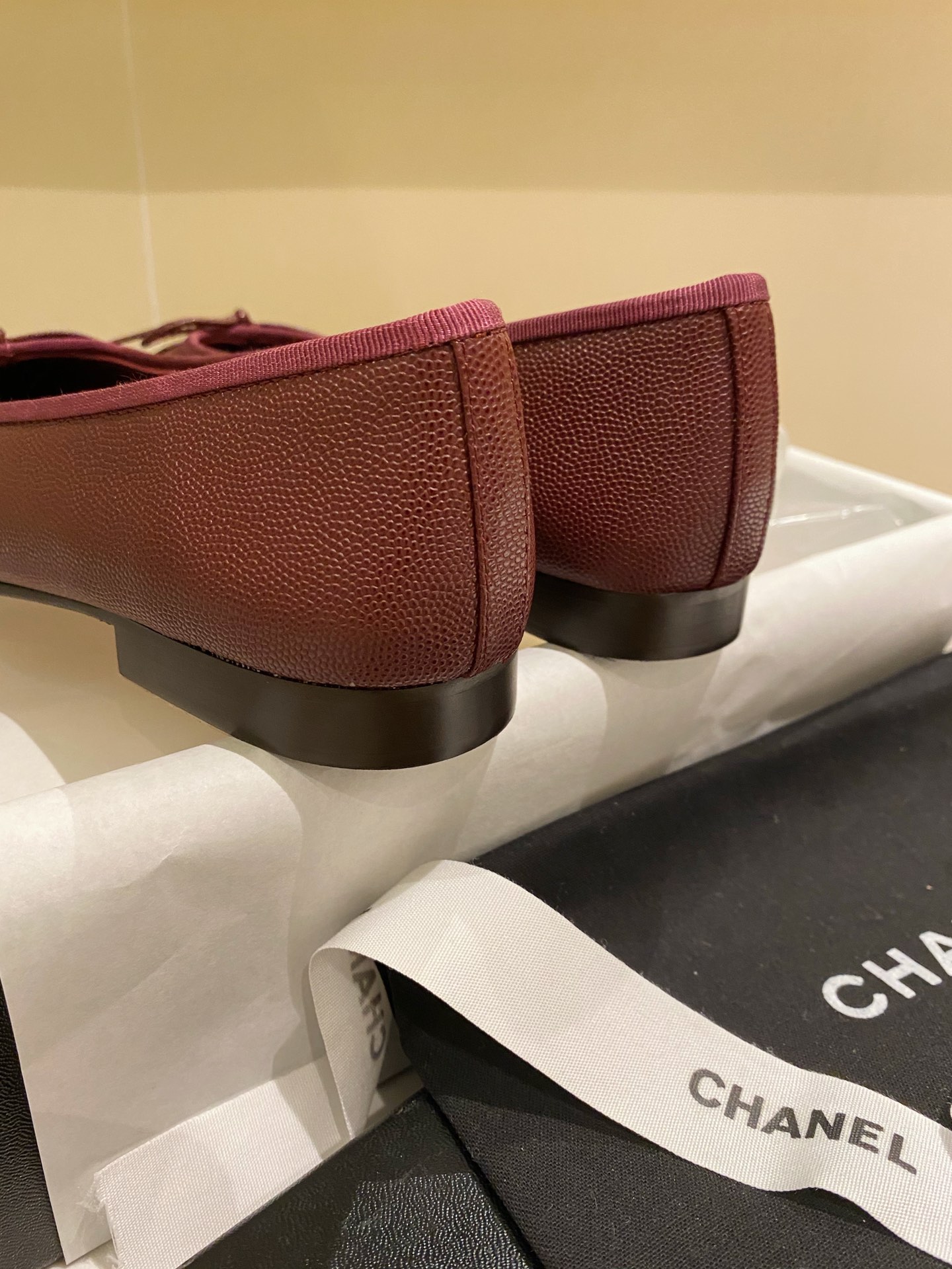 Chanel Ballerinas Fabric & Grosgrain 10 - vstockx