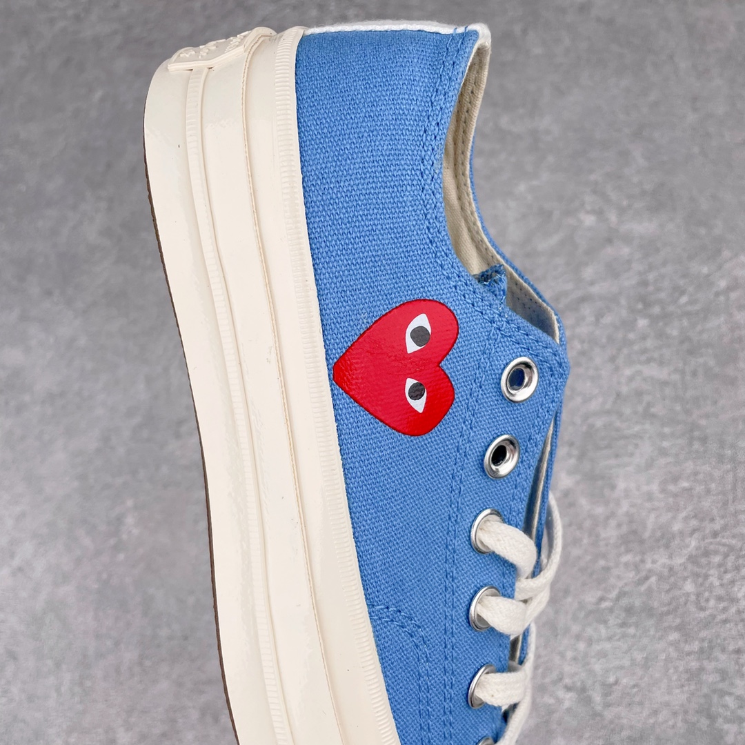 Converse Chuck Taylor All-Star 70s Ox Comme des Garcons Play Bright Blue - vstockx