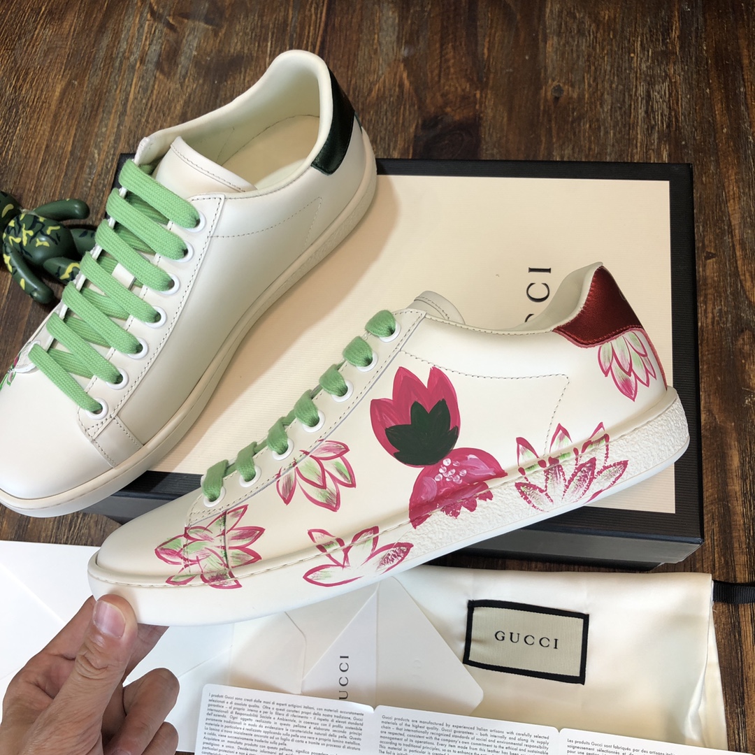 Gucci Ace embroidered sneaker 45 - vstockx