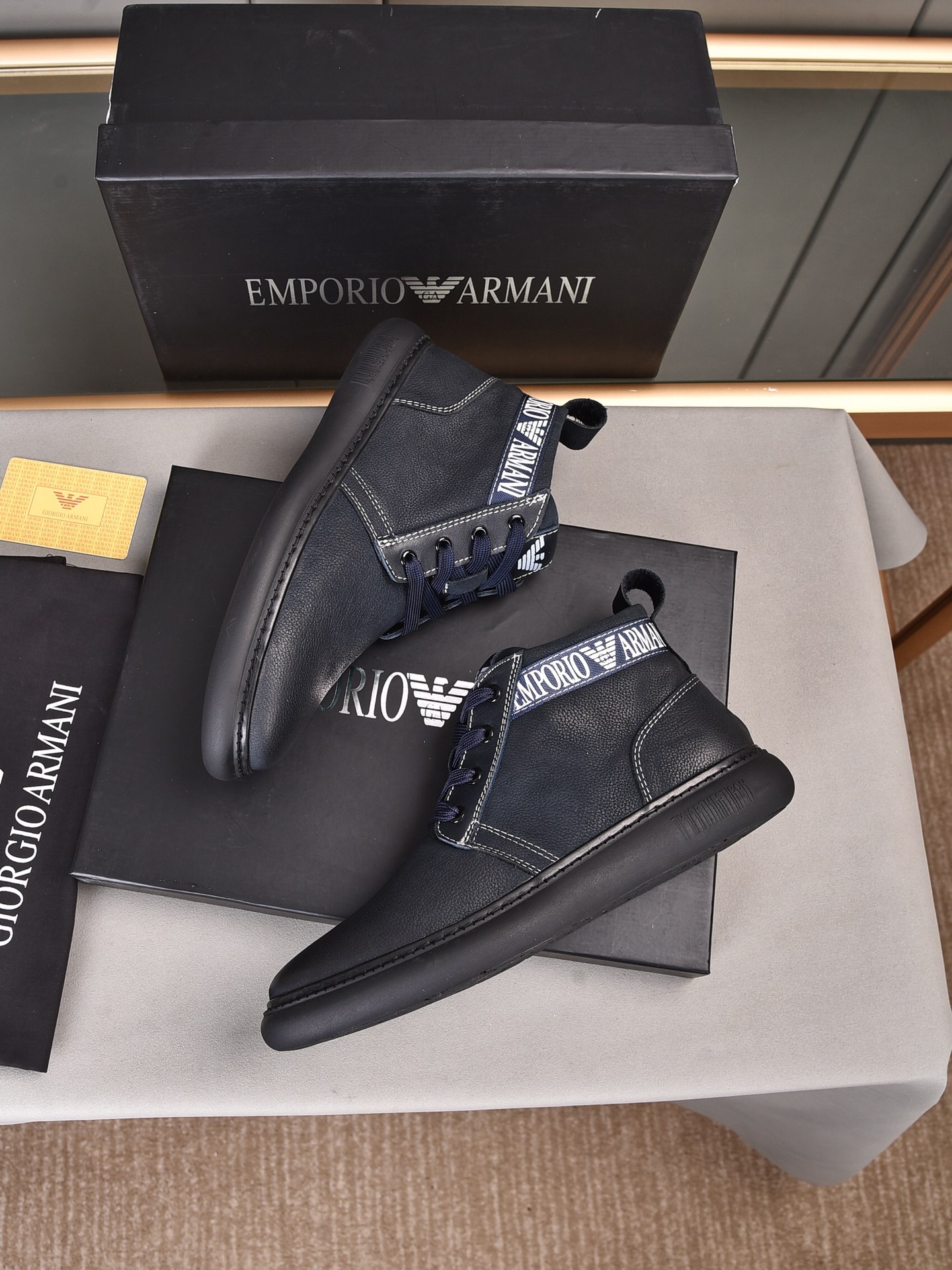 Armani High Top Sneaker 6 - vstockx
