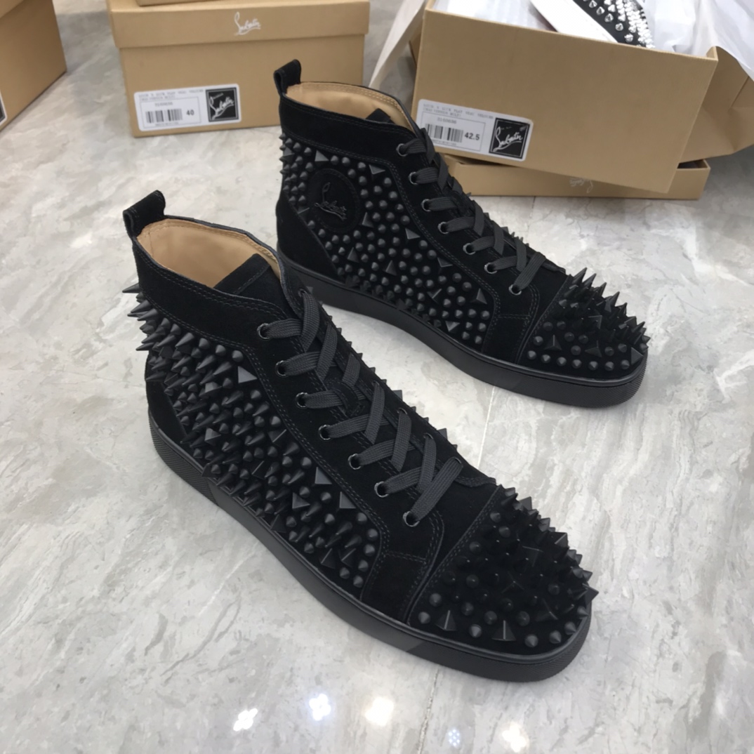 Christian Louboutin Louis Junior Spikes Orlato Flat Sneakers 44 - vstockx