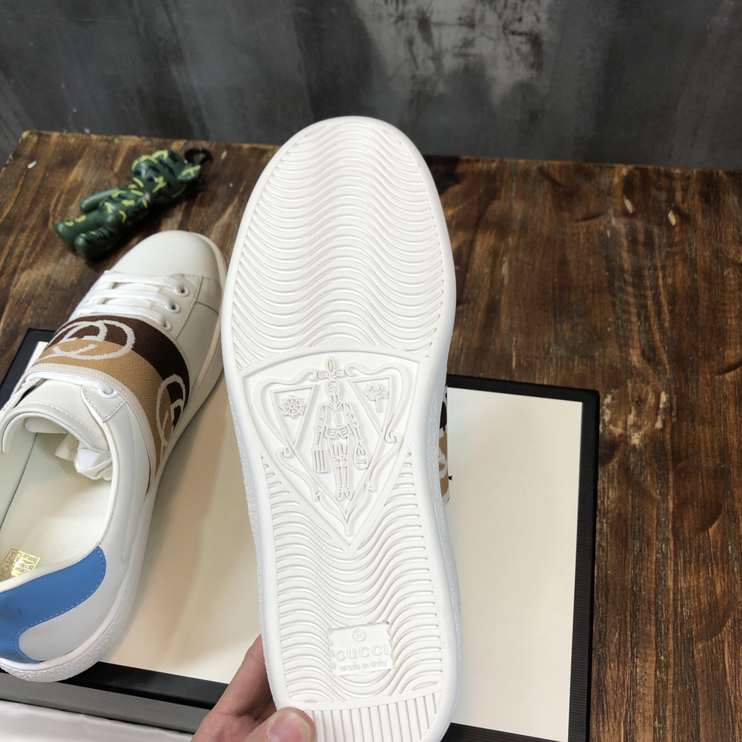 Gucci Ace Brown Interlocking G - vstockx