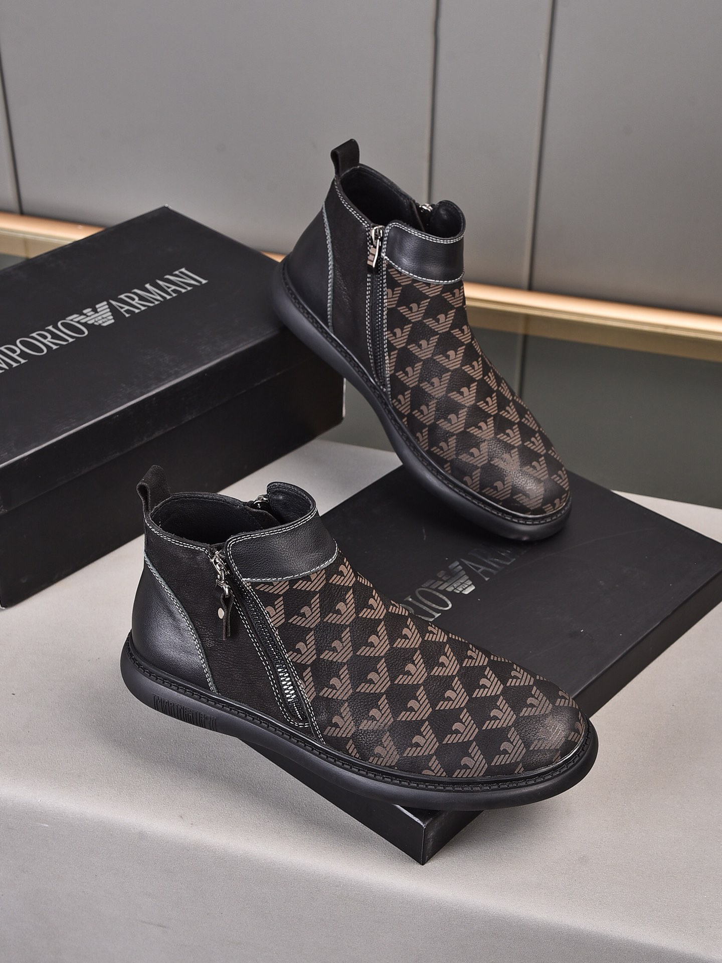 Armani High Top Sneaker 3 - vstockx