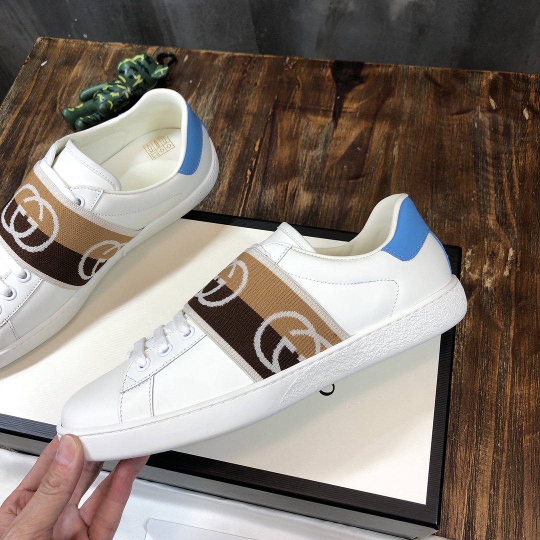 Gucci Ace Brown Interlocking G - vstockx