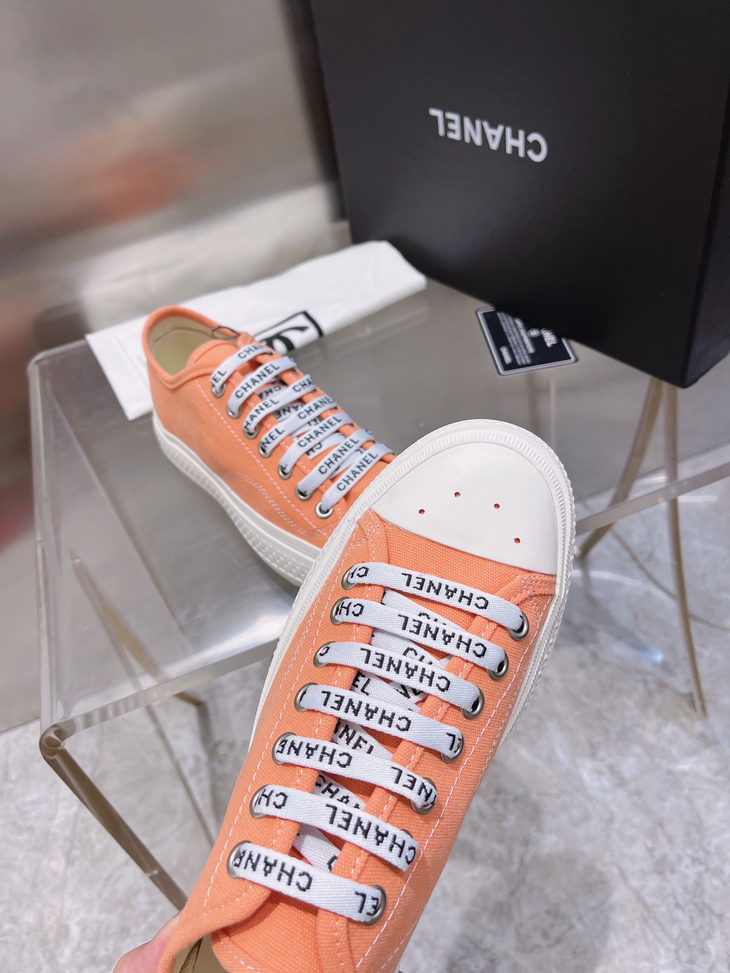 Chanel Flat canvas Sneaker 10 - vstockx