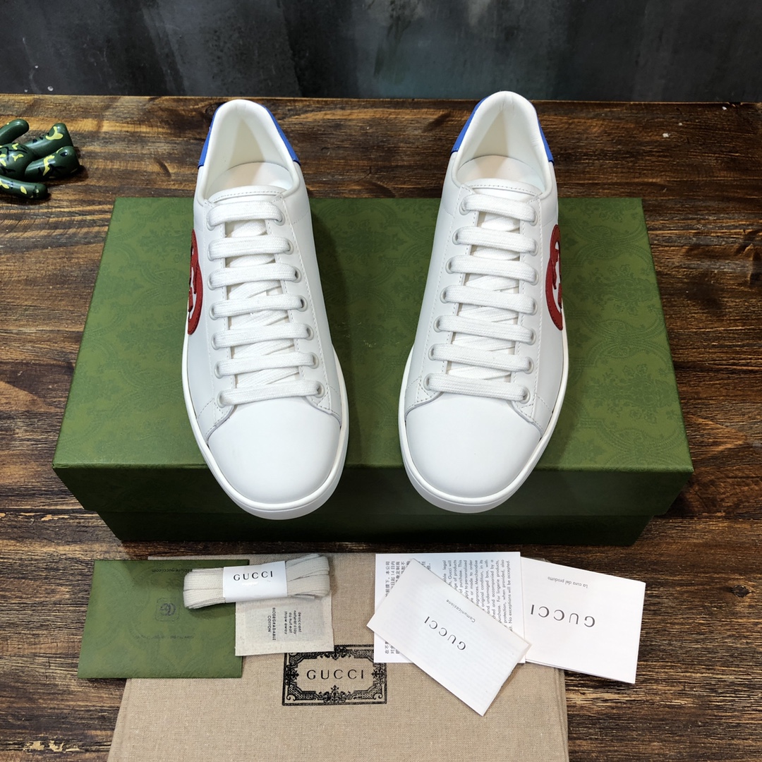 Gucci Ace Interlocking G Red - vstockx