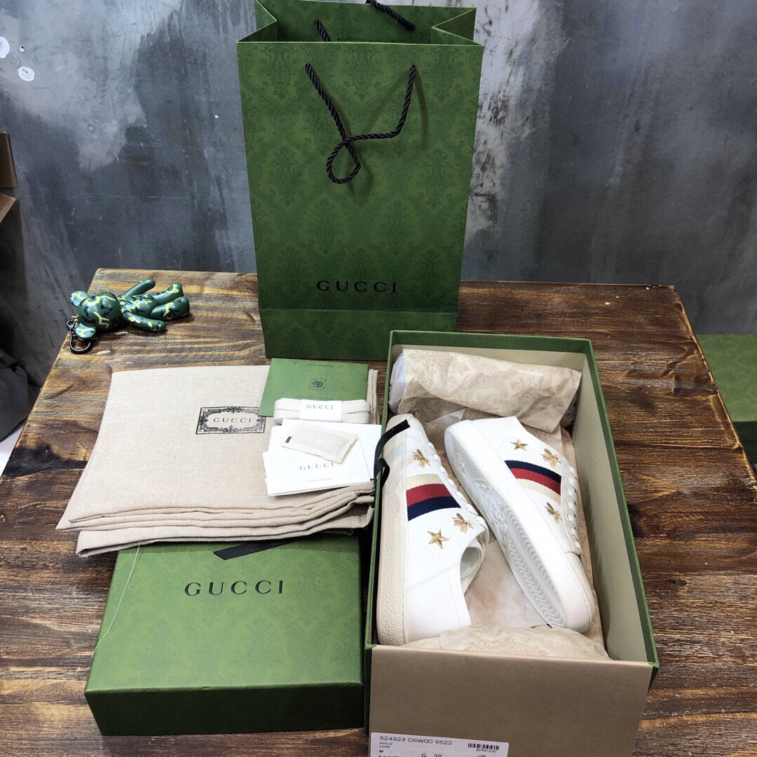 Gucci Ace Bees and Stars - vstockx