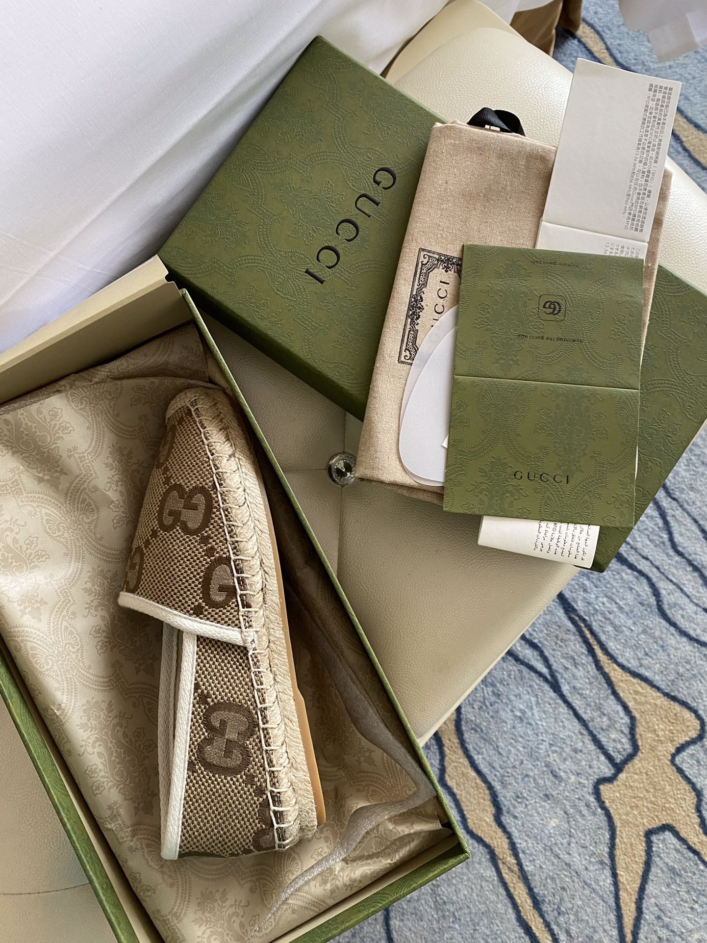 Gucci Leather espadrille with Double G WOMEN 2 - vstockx