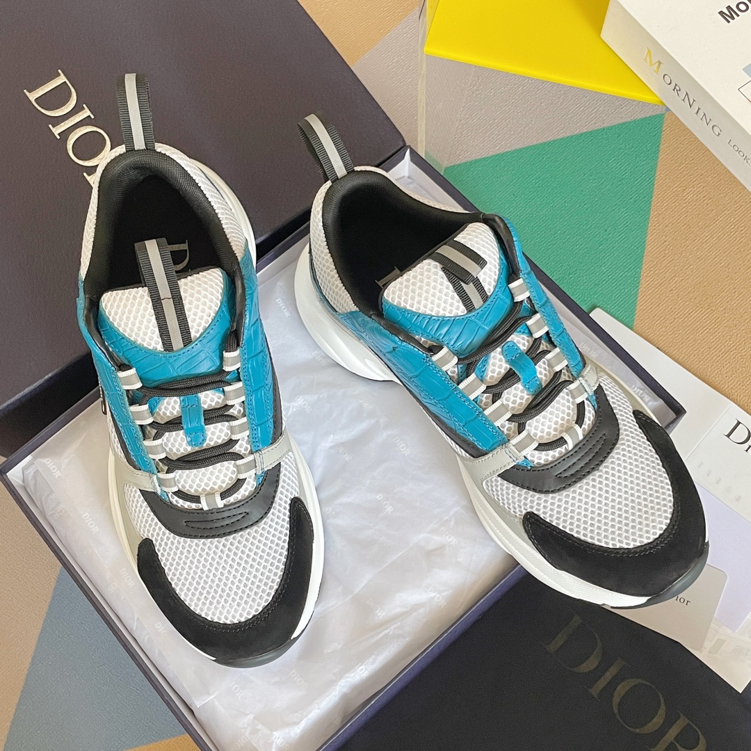 Dior B22 Light Blue Croc - vstockx