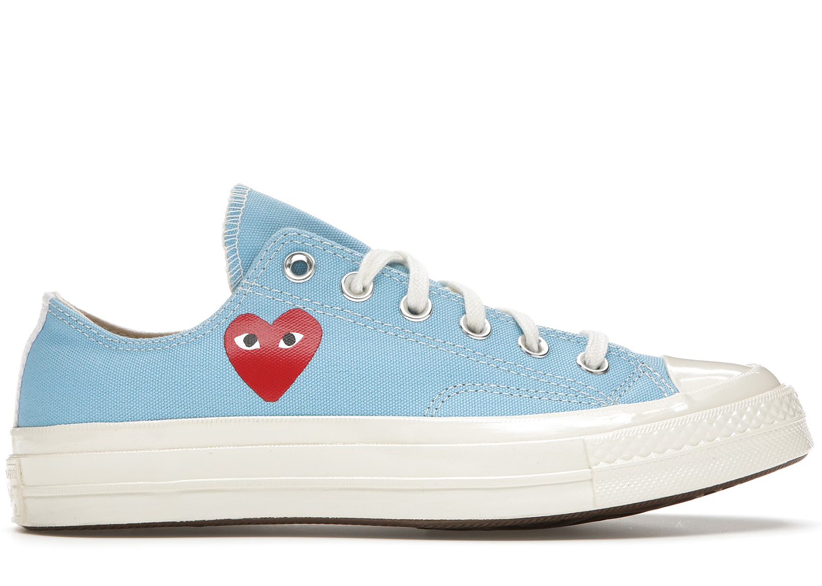 Converse Chuck Taylor All-Star 70s Ox Comme des Garcons Play Bright Blue - vstockx