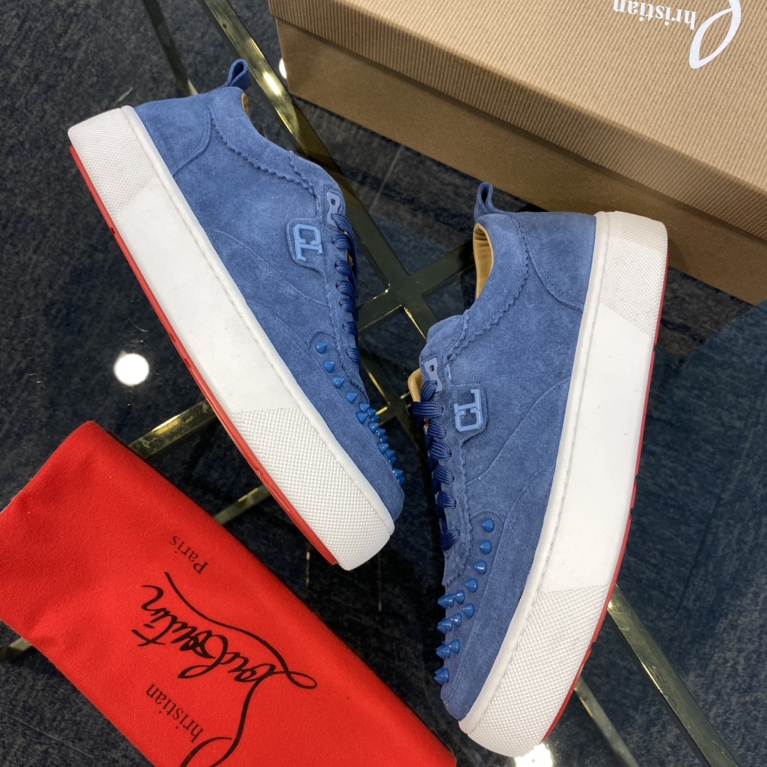 Christian Louboutin Happyrui Spikes Flat Sneakers 3 - vstockx