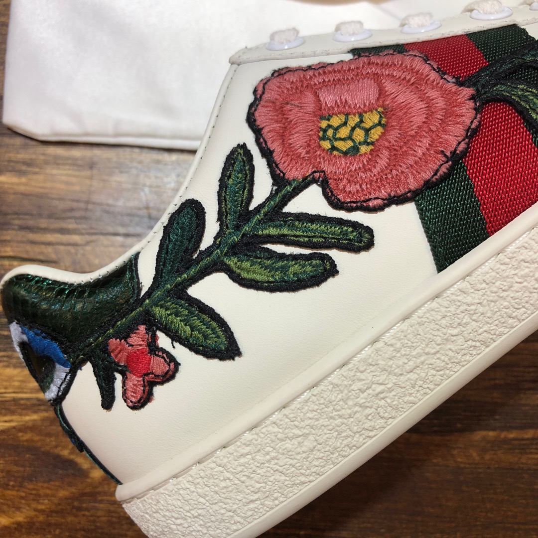 Gucci Ace embroidered sneaker 53 - vstockx