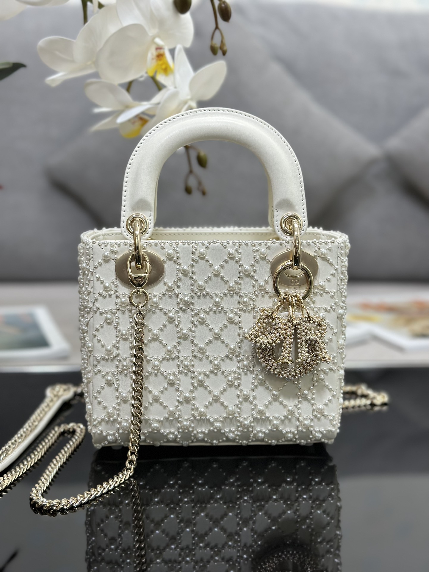 Handbags Lady Dior M0505 size:17-15-7 cm - vstockx