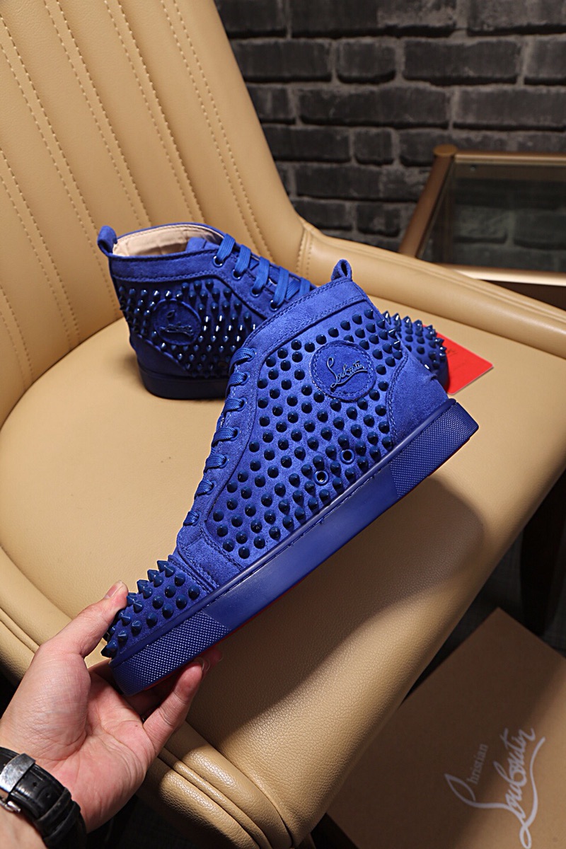 Christian Louboutin Louis Junior Spikes Orlato Flat Sneakers 7 - vstockx