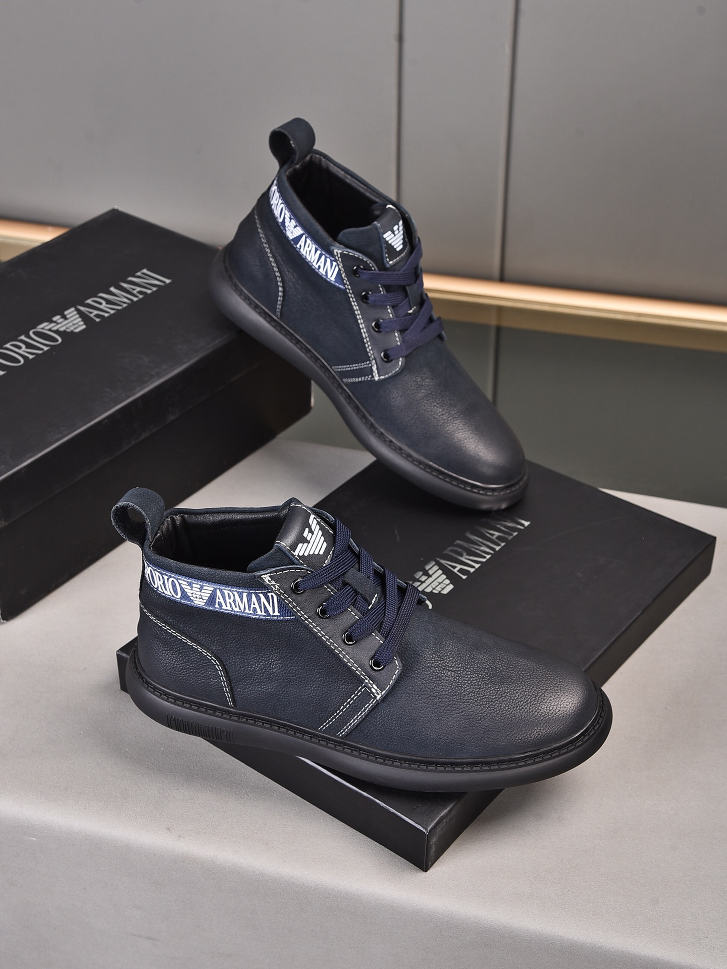 Armani High Top Sneaker 6 - vstockx