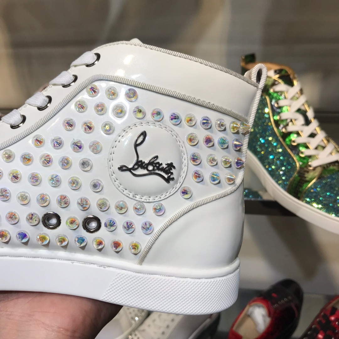 Christian Louboutin Louis Junior Spikes Orlato Flat Sneakers 46 - vstockx