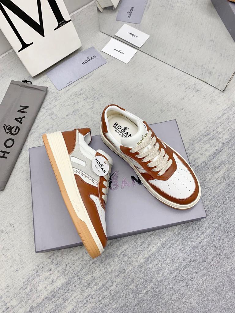 Hogan H630 White Grey Brown - vstockx
