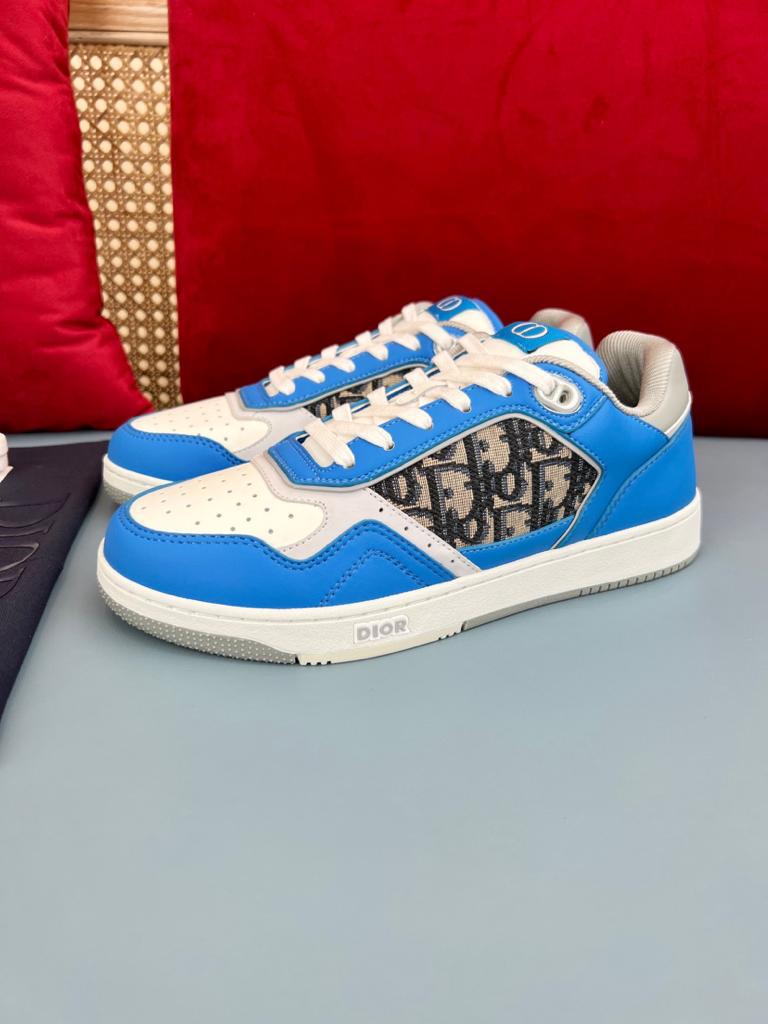 Dior B27 Low Blue Grey White Beige Dior Oblique Jacquard - vstockx